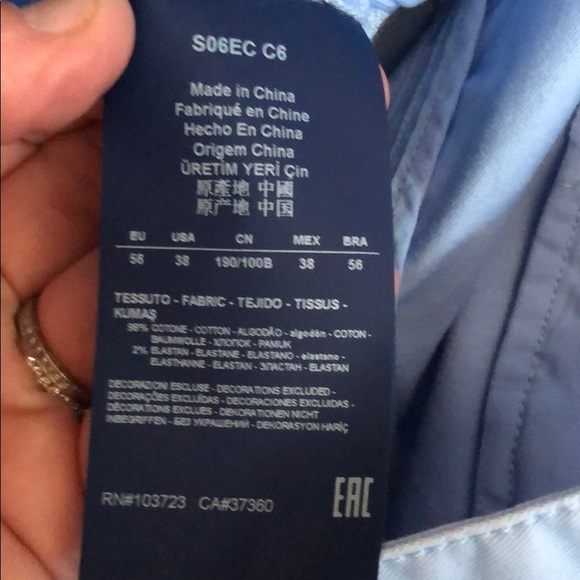 Armani Jeans S06 Regular chino shorts size 38 - Picture 3 of 5